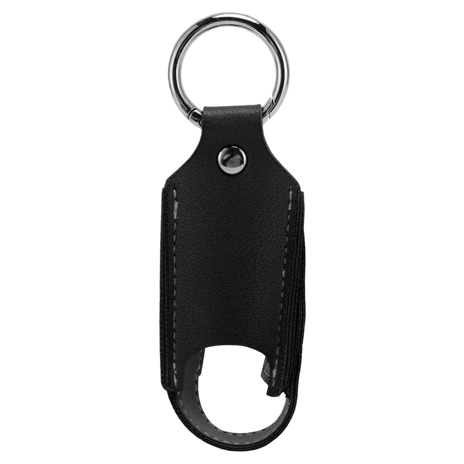 Generic Asthma Inhaler Carrying Holder, Fixation PU Leather Asthma Inhaler Holder 2pcs for Travel (Black)