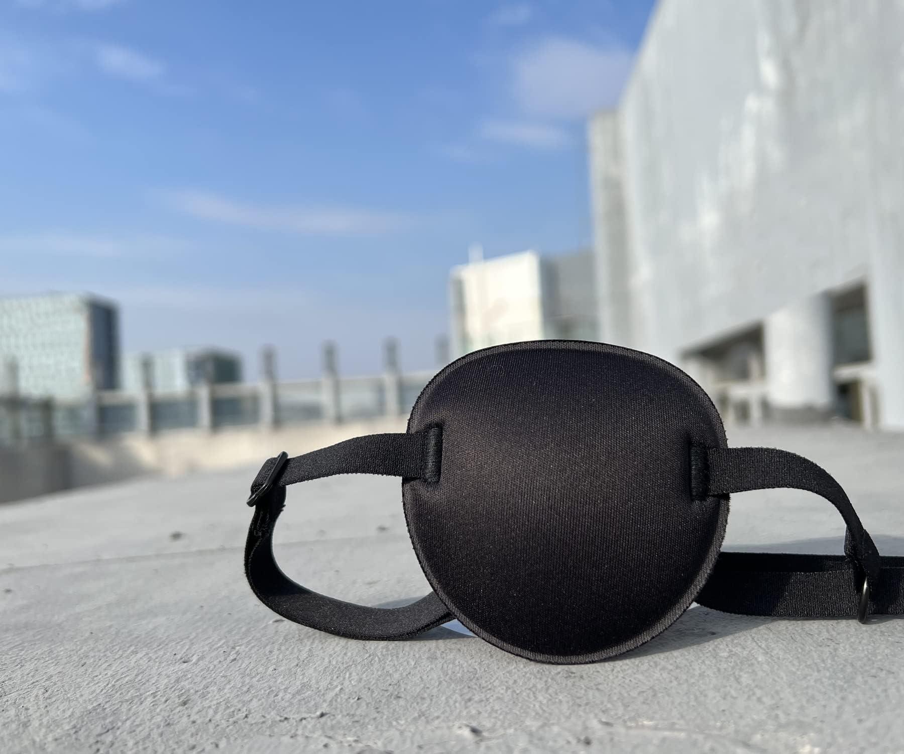 THSIREE THSIREE 2PCS Eye Patch, Medical Eye Patches for Kids and Adults, Soft Amblyopia Lazy Eye Patches for Left or Right Eyes (Black, Green)