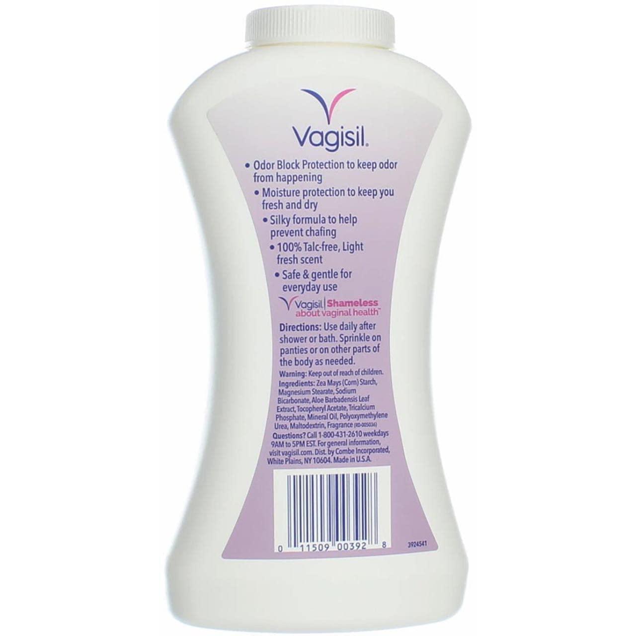 Vagisil Vagisil Odor Block Deodorant Powder, 8 Ounce - Pack of 6 (Packaging May Vary)
