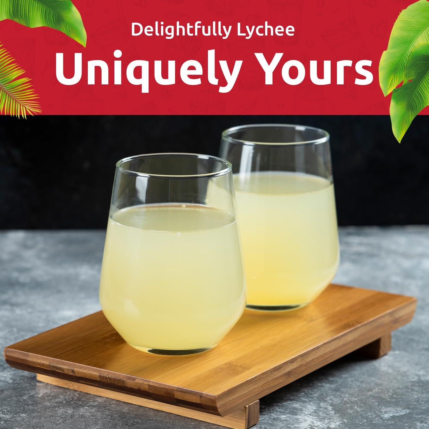 Fanale Fanale Premium Flavoring Concentrated Syrup for Bubble Tea 11 lb | Lychee Flavor Syrup | for Boba Tea, Smoothies, Slushes, Desserts | 11lb | Pack of 4 | SRP050