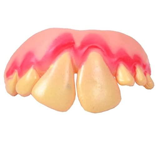 JZRH JZRH Dog False Teeth Rabbit Teeth Rabbit Vampire Buck Teeth Funny Weird Zombie Halloween Tiger Teeth Set Teeth Props