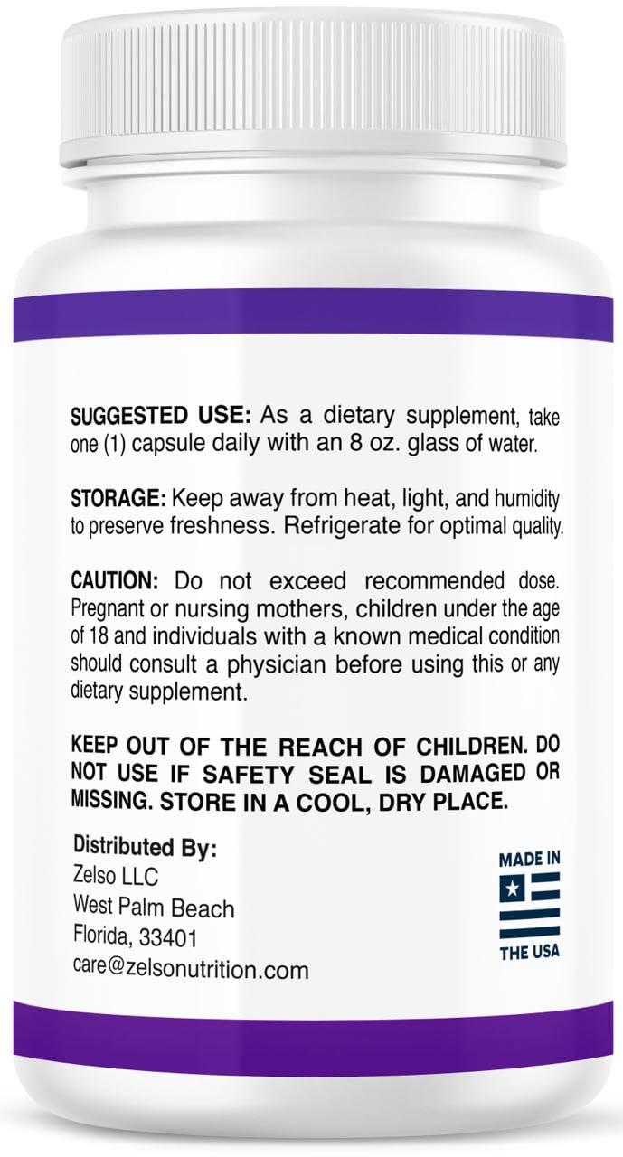 ZELSO GLP-1 Probiotic with Akkermansia Muciniphila - Curbs App & Promotes Feeling of Fullness - Gut Health Support with GLP 1 Live Probiotics, 500M CFU Multi-Strain Probiotic + Prebiotic GLP1 Naturally Plus