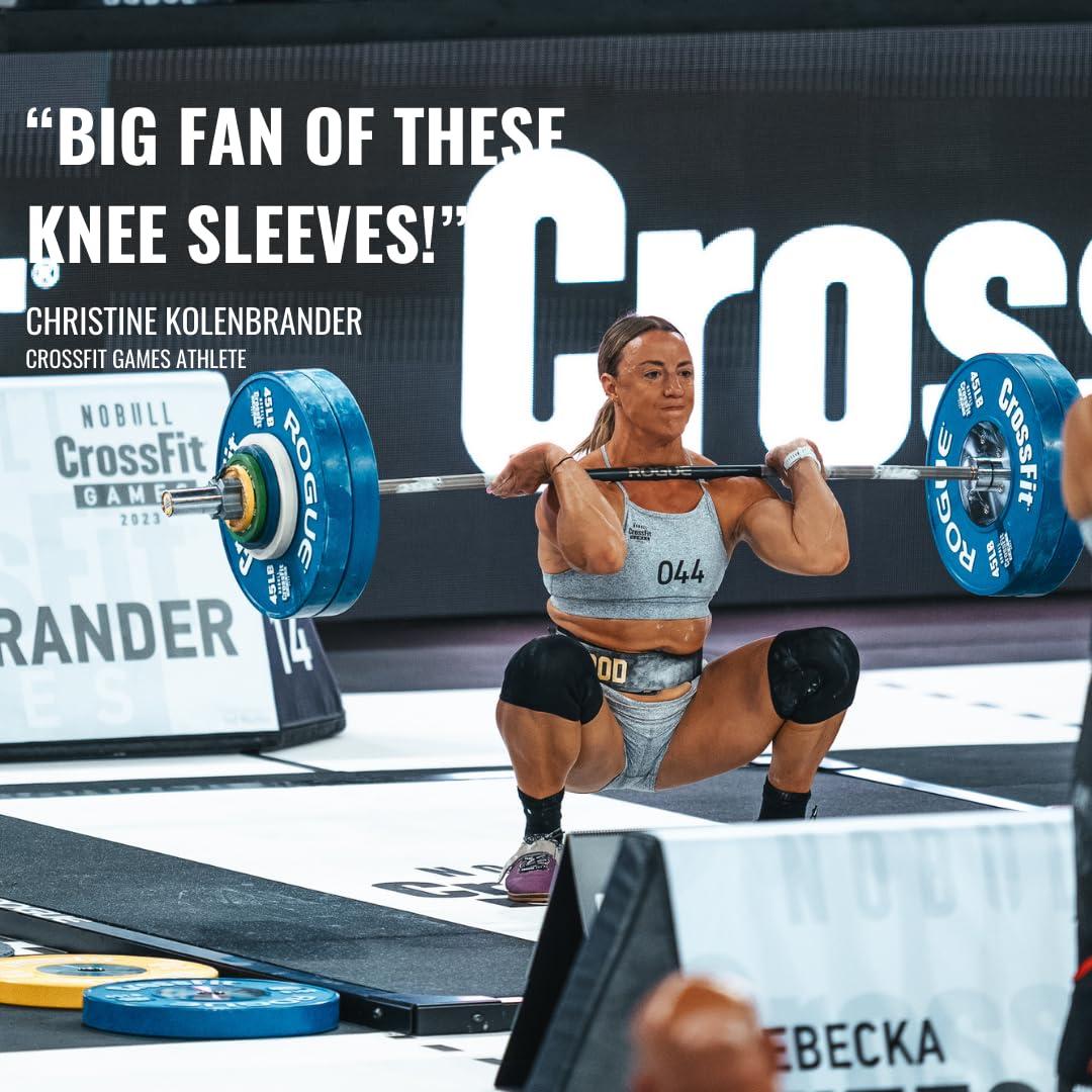 2POOD 2POOD Performance Knee Sleeve (Sold AS Pair of 2) for Fitness, Cross Training, Squatting, Weightlifting, Wrestling, Compression and More. (Black, X-Large)