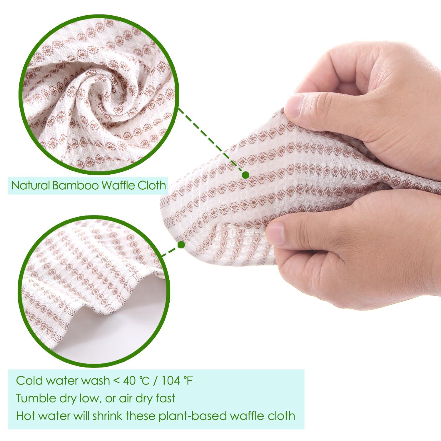 JEFFSUN JEFFSUN Kitchen Wash Cloths 12 Pack, 10x14 Inch Small Dish Rags, Oil Resistant Waffle Dish Cloths, Multipurpose Use Reusable Cleaning Cloths for Washing Dishes