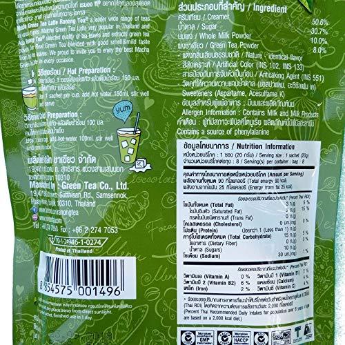 Ranong Tea Ranong Tea Matcha Green Tea Latte Instant Drink Mix 8 Sachets