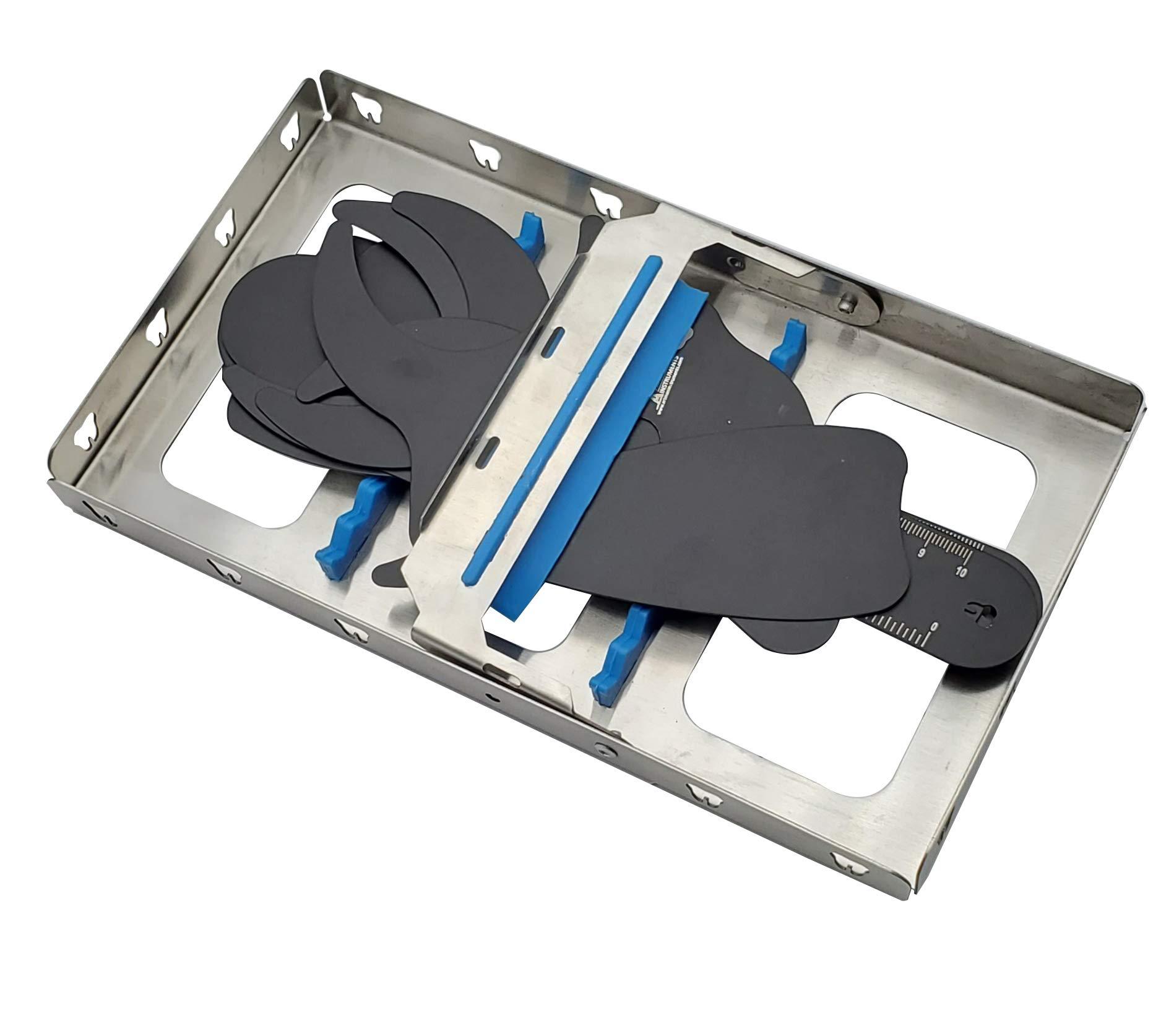 Artman Instruments Photographic Black Contraster 6 pcs in Cassette Autoclavable Dental Orthodontic Oral Cheek retractors Photographic Black Background Backdrop ARTMAN Brand