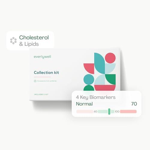 Everly Well Everlywell Cholesterol and Lipids Test - at-Home Collection Kit - Accurate Results from a CLIA-Certified Lab Within Days - Ages 18+