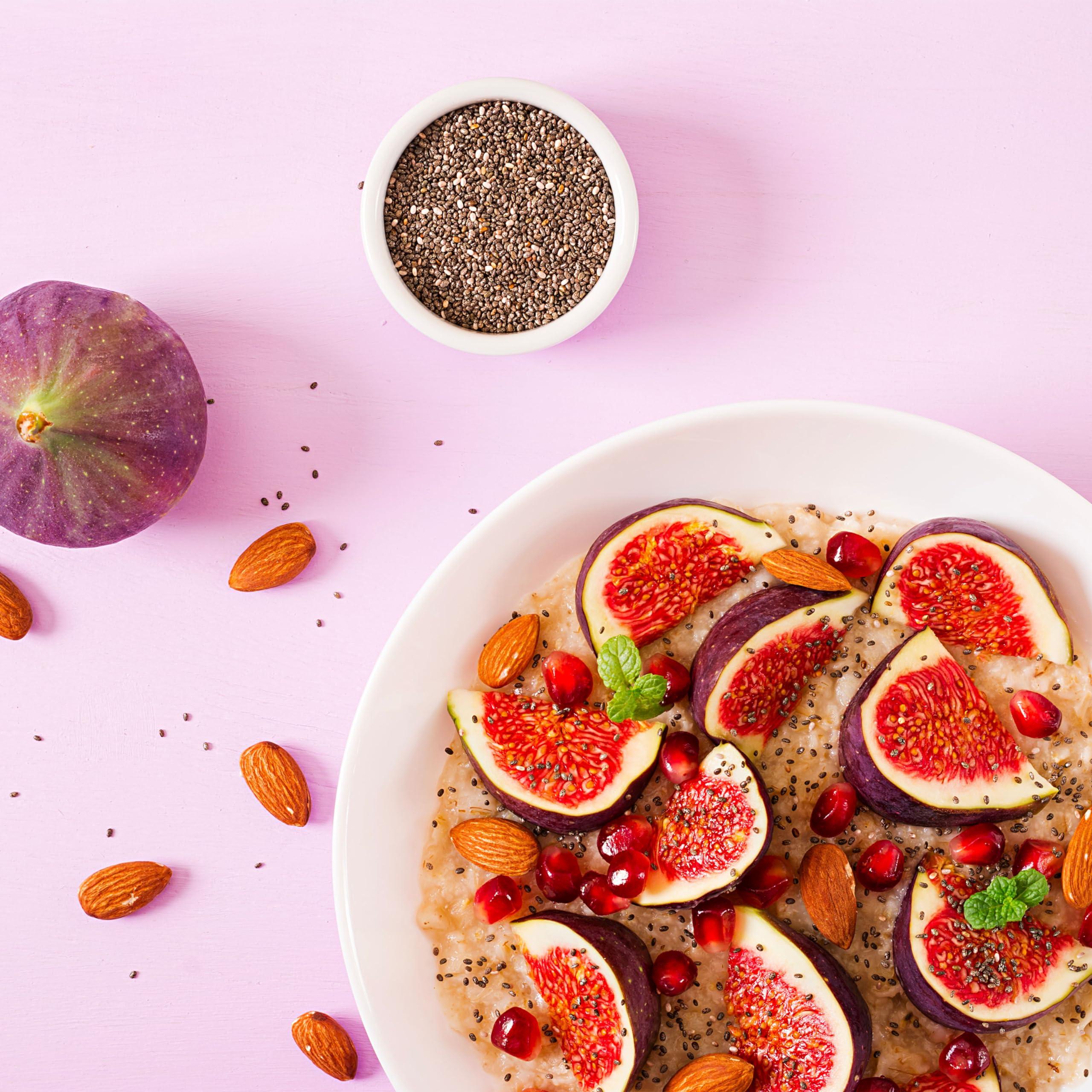 Elan Elan Organic Chia Seeds, 8.8 oz, Natural Raw Black Chia Seeds, Plant-Based, Non-GMO, Vegan, Gluten-Free, Kosher, Gels Easily, Superfood