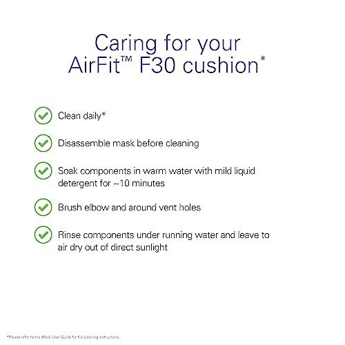 ResMed ResMed AirFit F30 Cushion - Full-Face CPAP Mask Cushion Replacement - CPAP Accessory - Minimal Contact Design - Medium