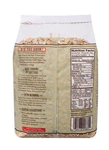 Bob's Red Mill Bob's Red Mill Gluten Free Old Fashioned Rolled Oats, 32 Ounce (Pack of 4)