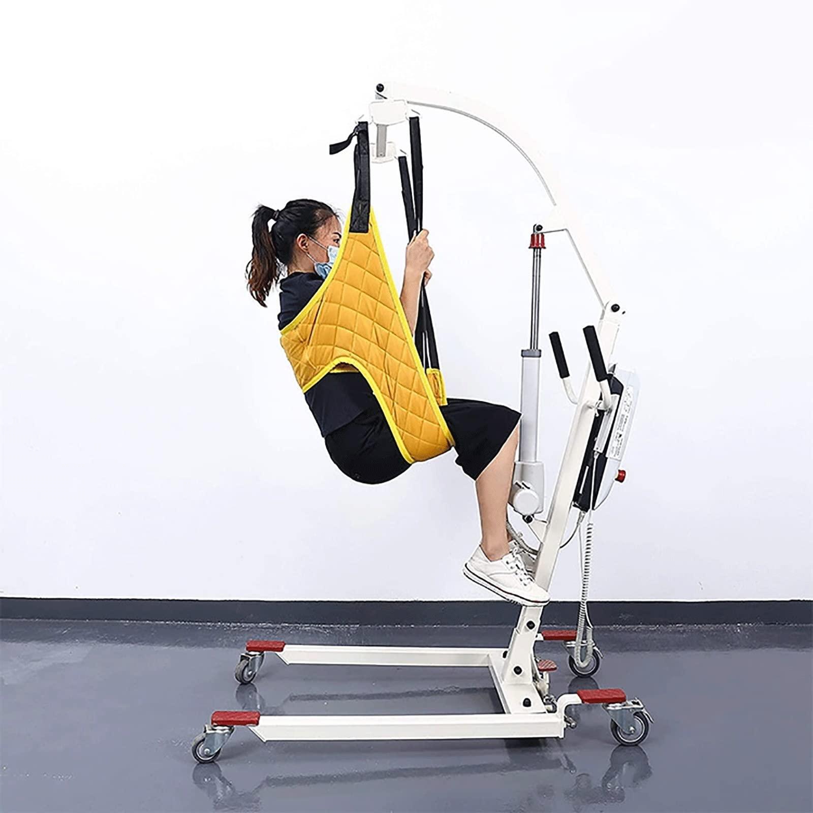 MOFOCO MOFOCO Toileting Sling Patient Lifter, Medical Lift Equipment Commode Sling Divided Leg Sling Medical Transfer Belt with Four Point Support Full Body Sling