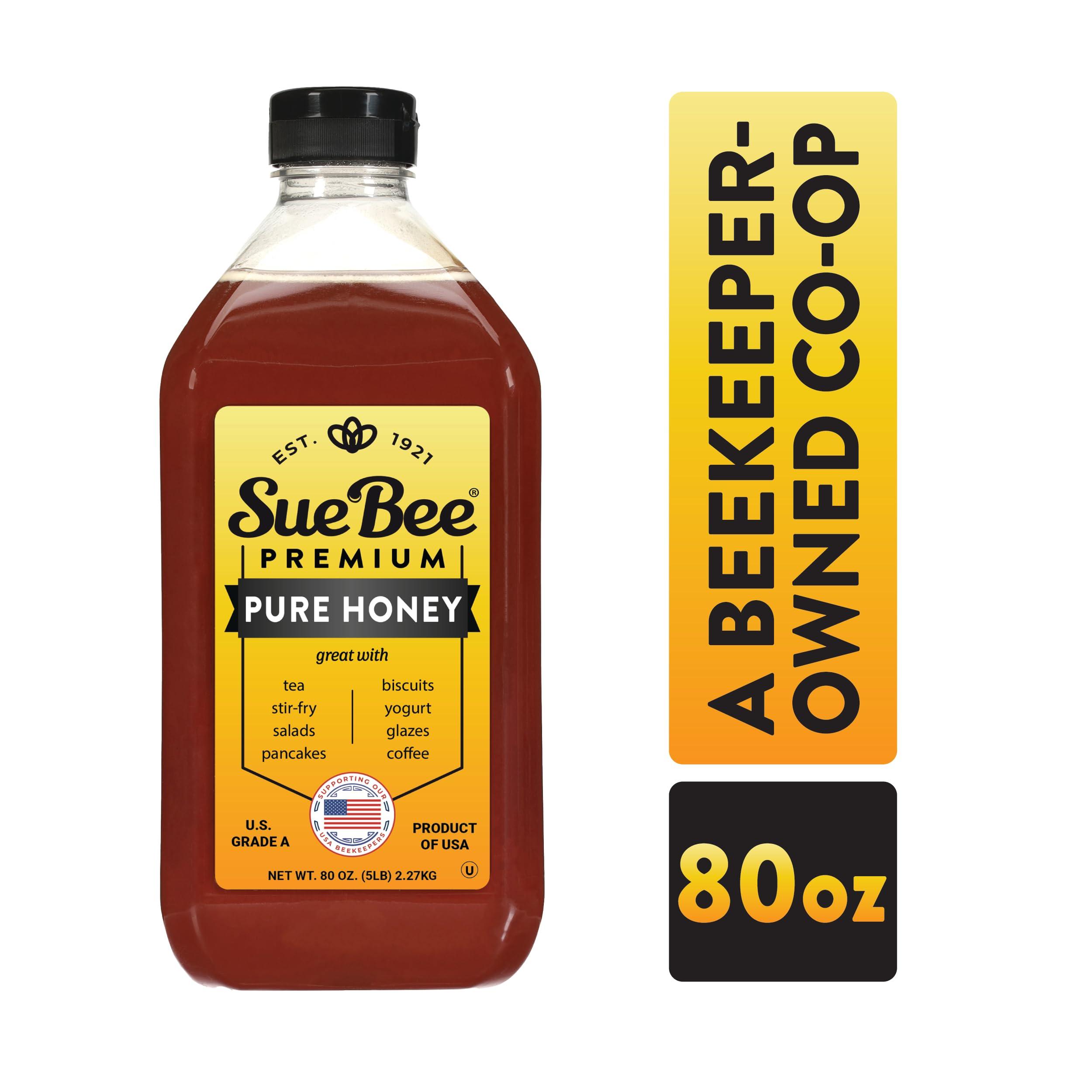 Sue Bee Sue Bee Pure Premium Honey From USA Beekeepers, 80 Ounce (5 Pound)
