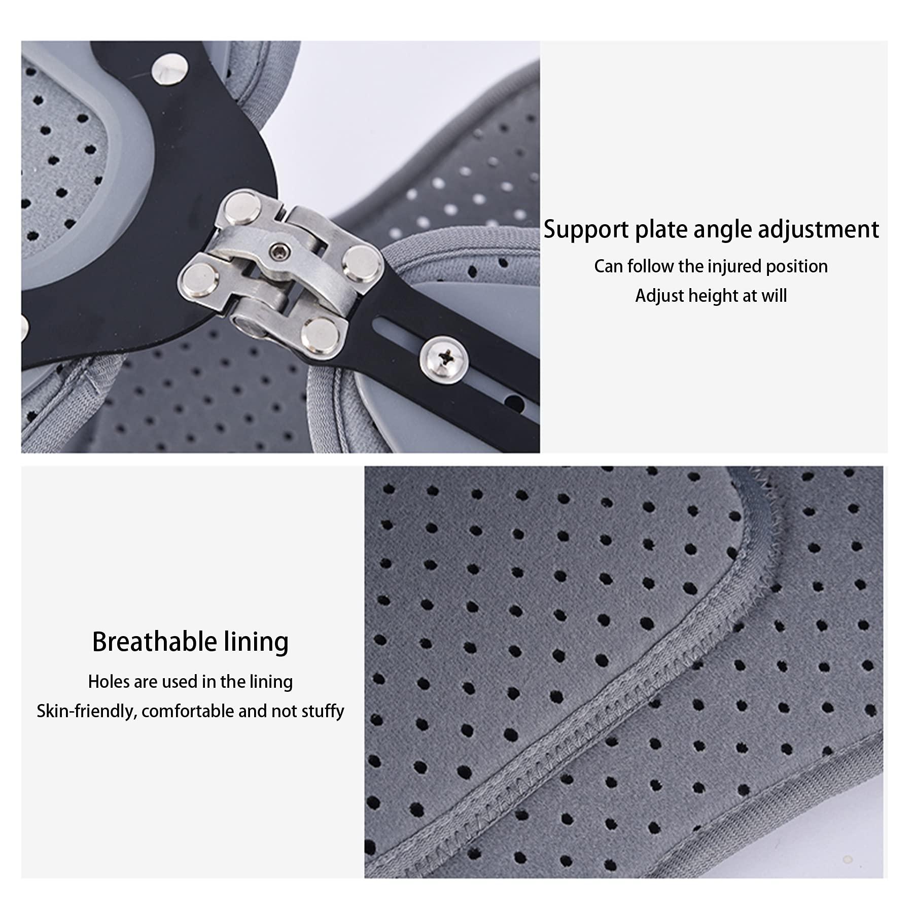 WILLQ Thoracolumbar Fixed Spinal Brace Cervical Thoracic Orthosis Lightweight Adjustable Back Brace for Kyphosis Osteoporosis Restoration of Fixed Protection Stabilizer for Men Women