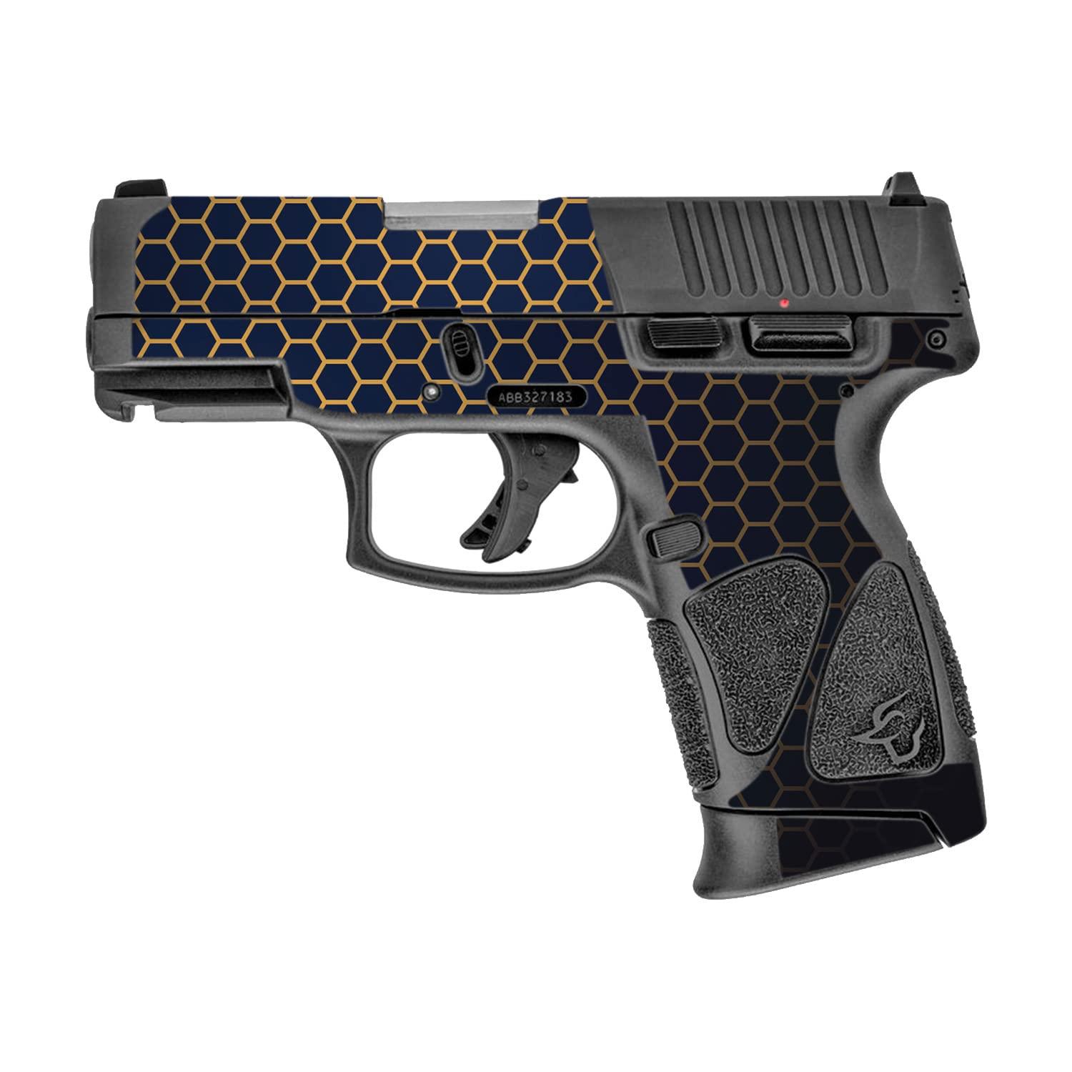 MIGHTY SKINS MightySkins Skin Compatible with Taurus G3C 9mm Luger - Modern Hex | Protective, Durable, and Unique Vinyl Decal wrap Cover | Easy to Apply, Remove, and Change Styles | Made in The USA