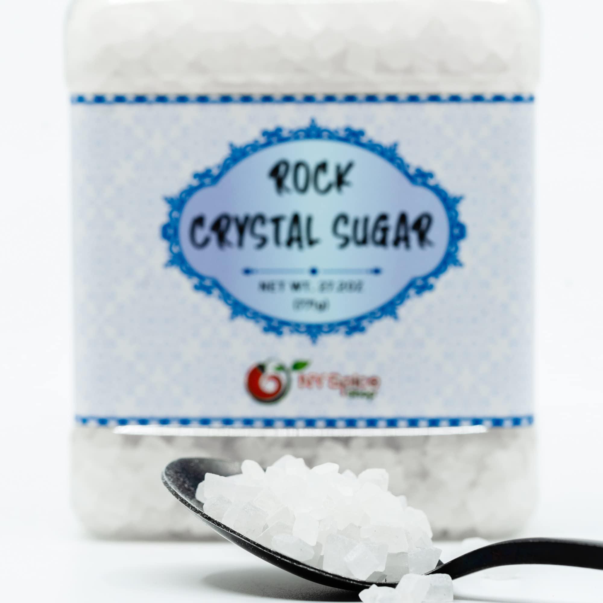 NY Spice Shop NY SPICE SHOP Rock Crystal Sugar 1.7 Pound (27.2 Ounce) Jar Rock Candy Crystals Sugar Rocks Whole Sugar Crystals Rock Candy Rock Sugar for Tea, Cakes