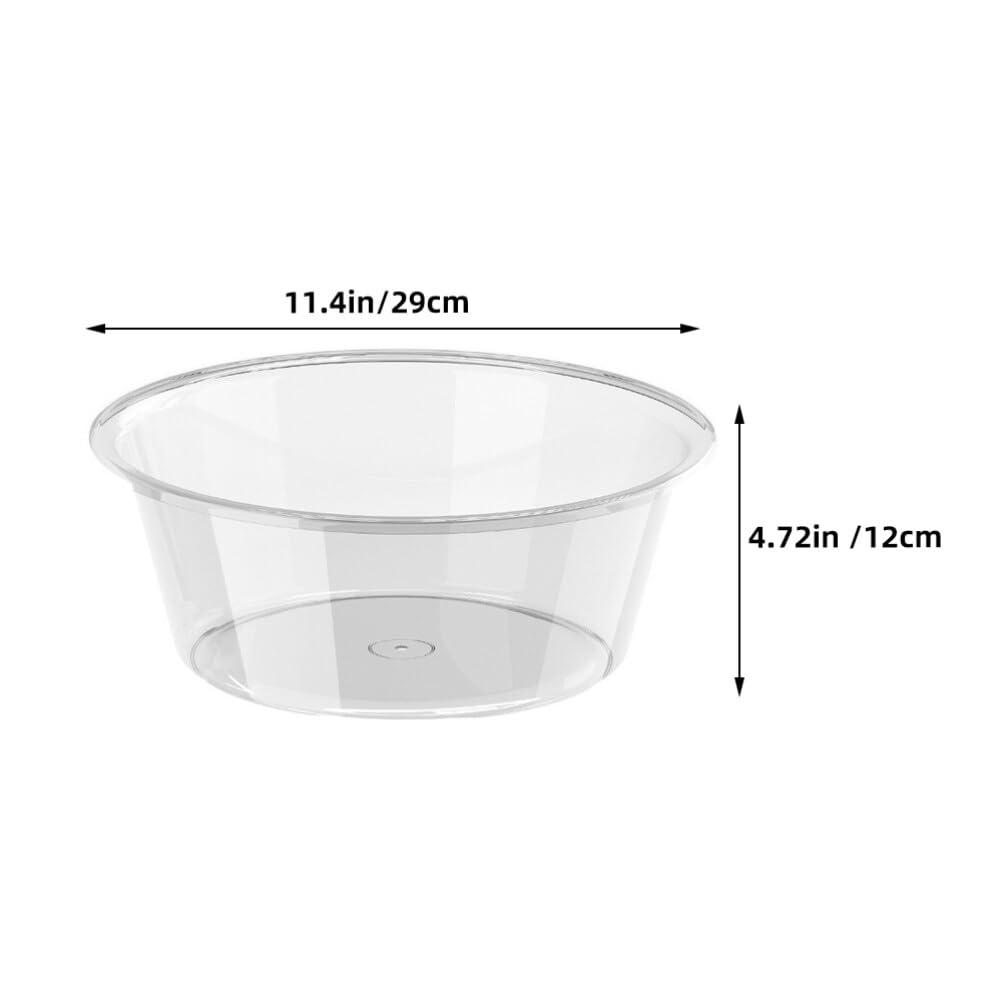 HOLIDYOYO HOLIDYOYO Plastic Wash Tub, Clear Dishpan Basin and Foot Bath for Soaking Feet, Laundry Hand Wash Bucket, Dish Pans for Washing Storage Cleaning Supplies