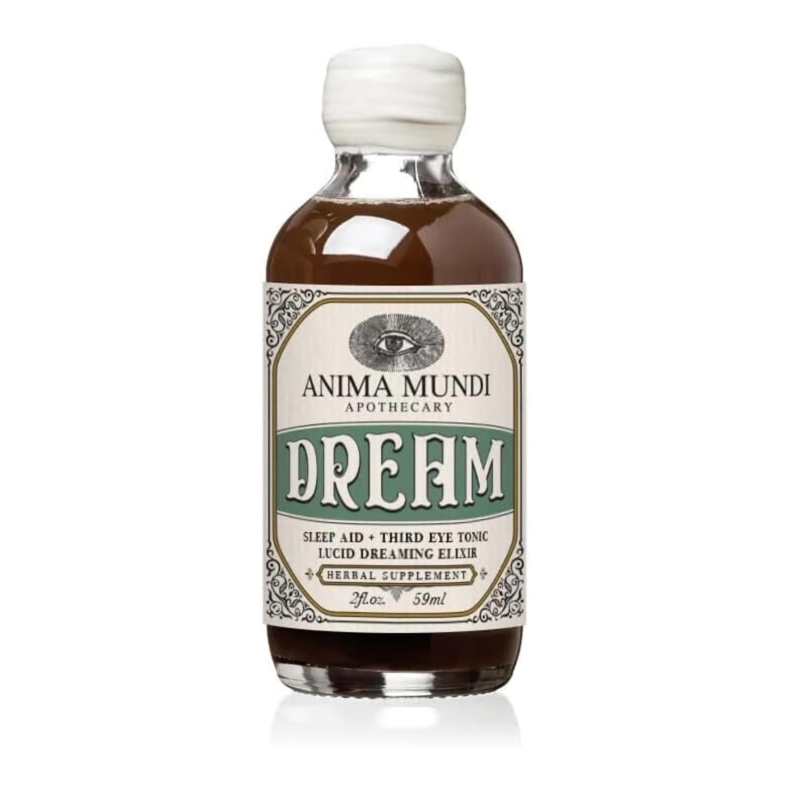 Anima Mundi Apothecary Anima Mundi Lucid Dream Elixir - Third Eye Tonic - Relaxing Adaptogenic Drink - Support Lucid Dreaming and Visionary Sleep with This Calming Tonic (2 oz)