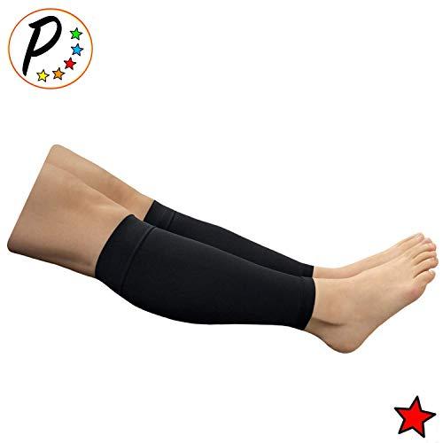 Presadee Presadee Shin 20-30 mmHg Firm Compression Swelling Extra Wide Leg Calf Sleeve (Black, S/M)