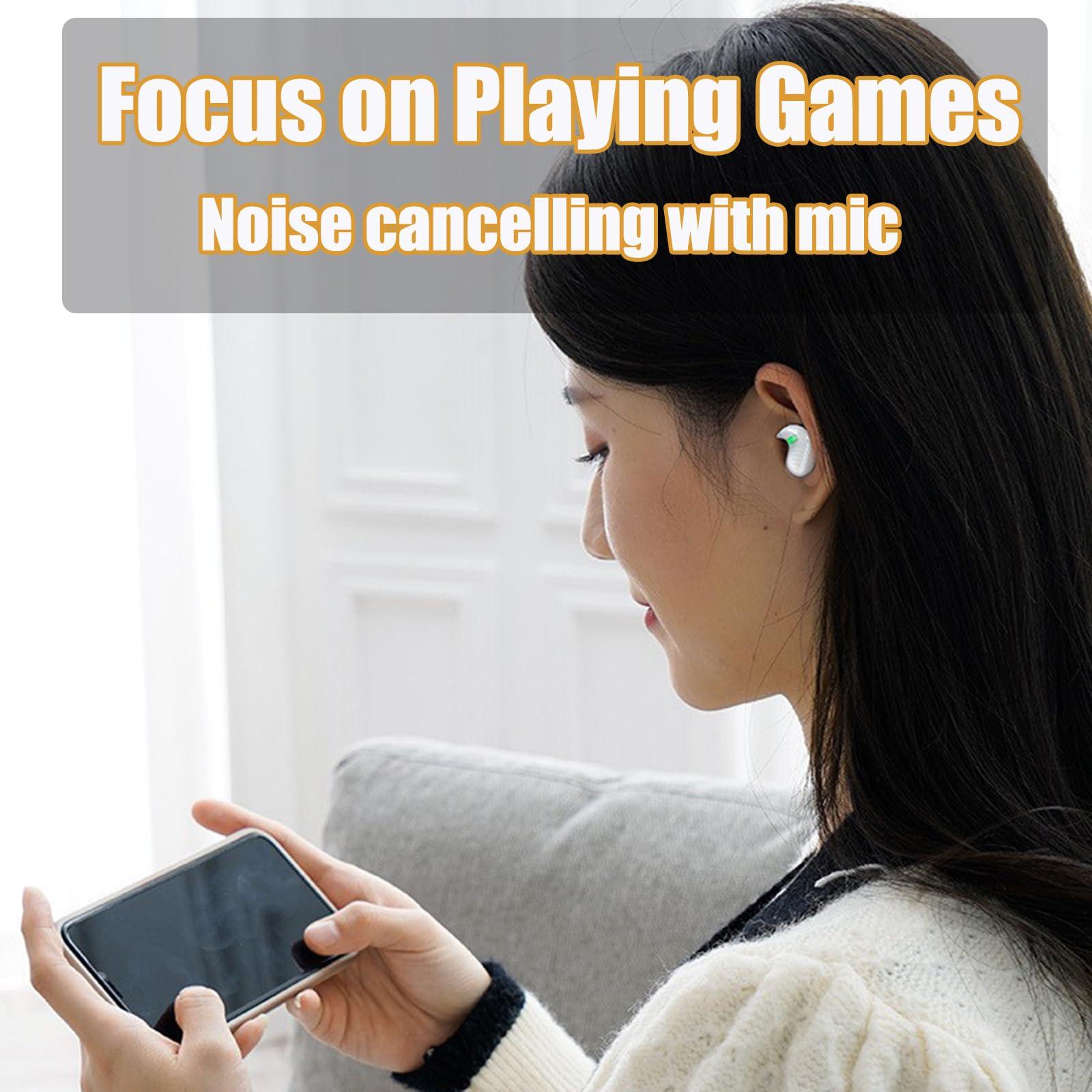 Soveign Sleep Earbuds Reusable Earplugs for Sleeping Snoring Side Sleeper Snoring Perfect for Side Sleepers Bluetooth 5.2 Noise Cancelling Earbuds for Sleep with Charging Box