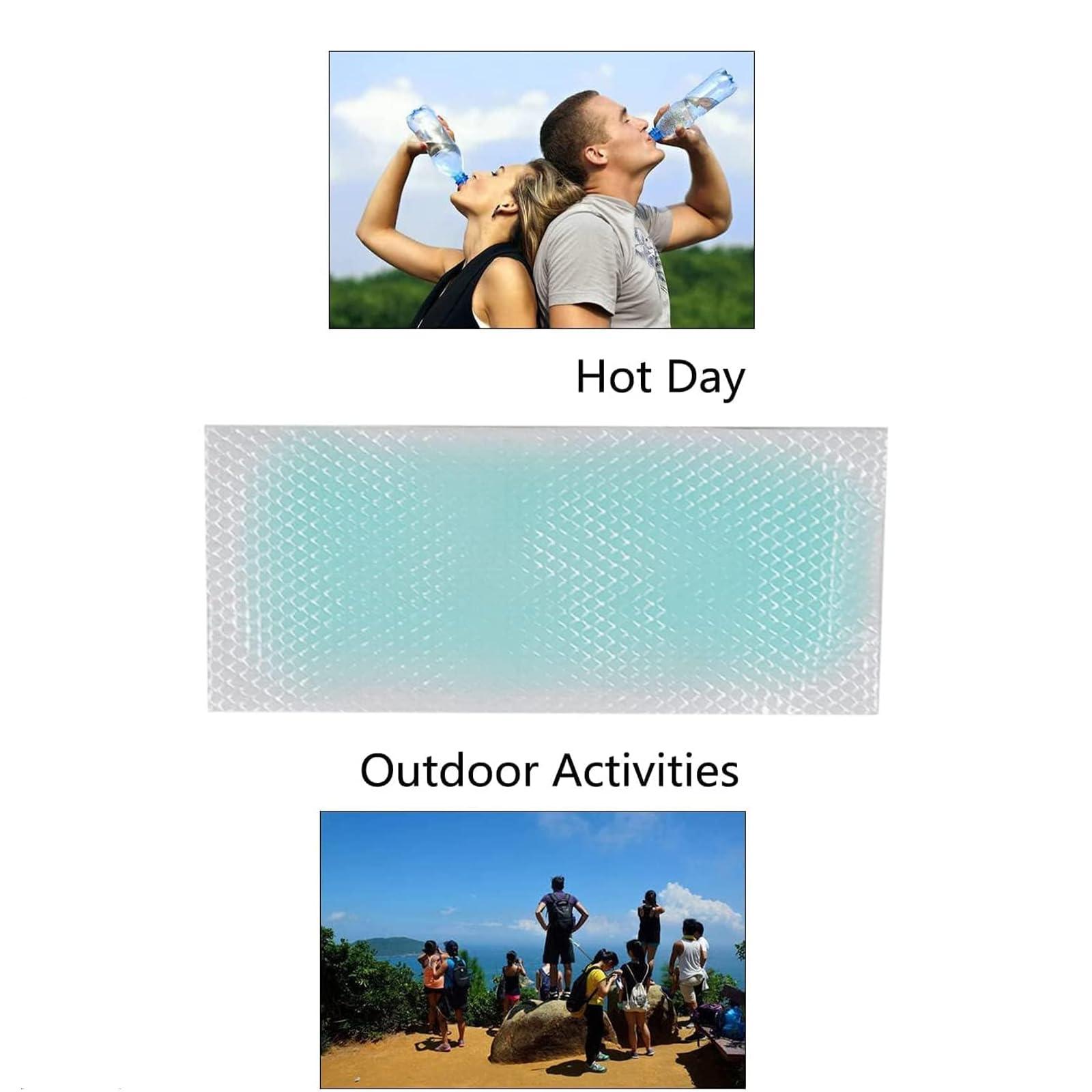 Peixiong 40 Sheets Cooling Gel Patches, Cooling Forehead Strips Cooling Gel Sheet for Relieve Fatigue, Refreshing, Sunstroke, Cooling Gel Forehead Patches Kids, Cooling Gel Patches for Adults