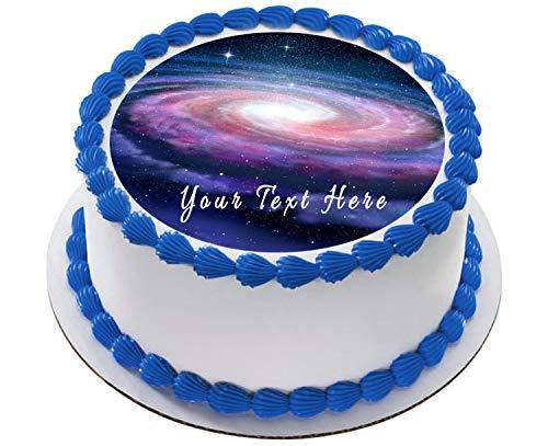 Edible Prints On Cake Space - Edible Cake Topper - 6" round