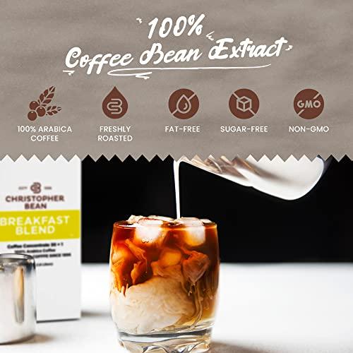 Christopher Bean Coffee Christopher Bean Coffee - Liquid Coffee Concentrate 30 to 1 Blend Bag in Box Instant Coffee or Cold Brew Concentrate - Hot or Iced Coffee Drinks - Chocolate Indulgence