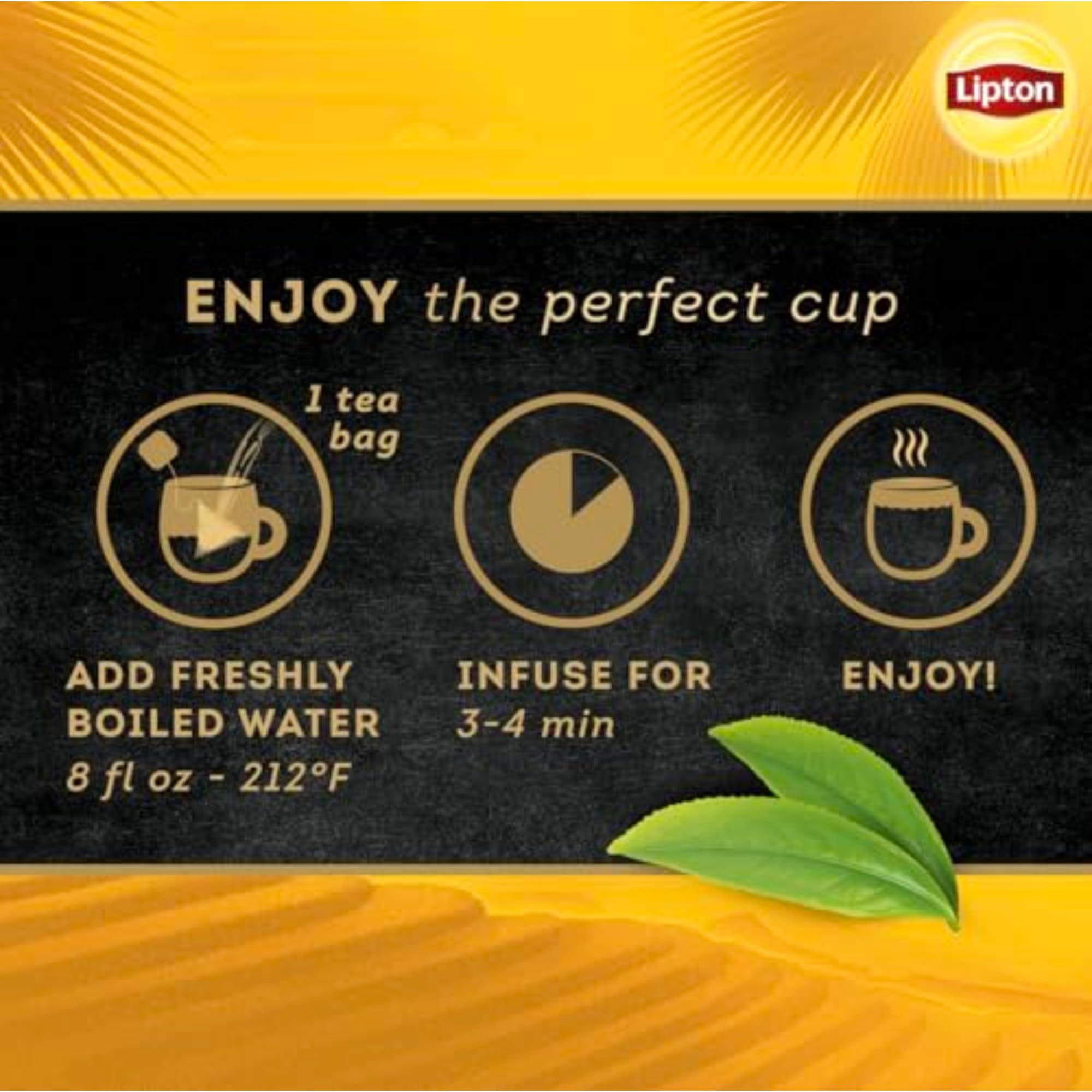 Lipton Lipton Black Tea Vanilla Caramel, Pyramid Tea Bags, Flavored Teabags, 80 Total Bags (20ct - Pack of 4)