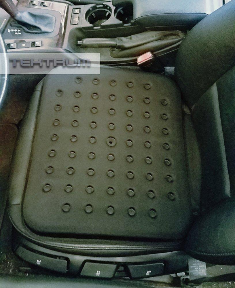 Tektrum Tektrum Thick Orthopedic Cool Gel Seat Cushion with Cooling Vents for Wheelchair, Office, Home, CarSupport for Low Back, Tailbone, Hip, Prevents Sweaty Bottom, Promotes Healthy Posture (GS1201-BLK)