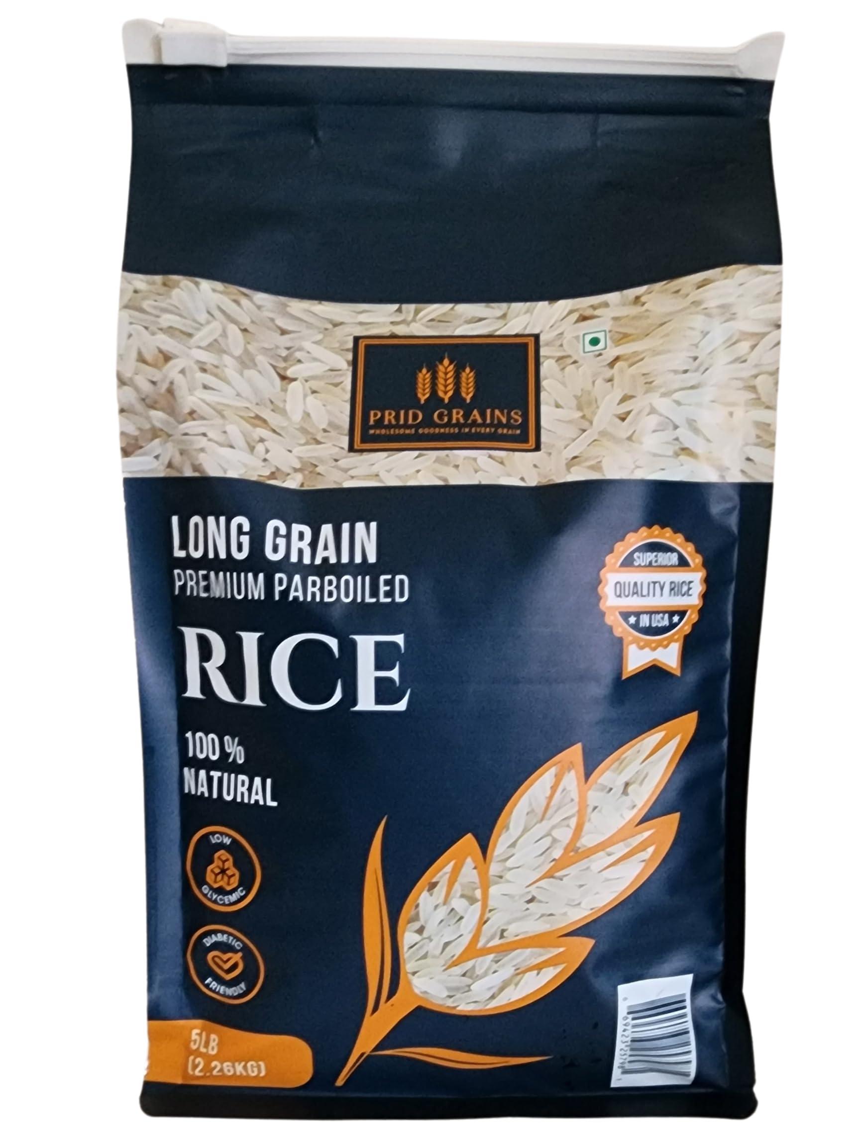 Prid Grains Prid Grains Premium Parboiled Rice, 5 lb Bag, Medium