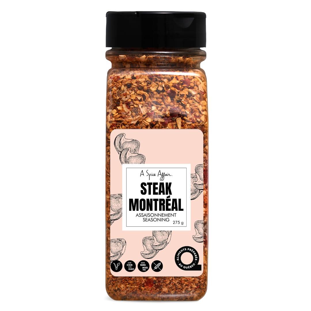 A Spice Affair Montreal Steak Seasoning 300 g (10.6 oz) A Spice Affair Medium Shaker
