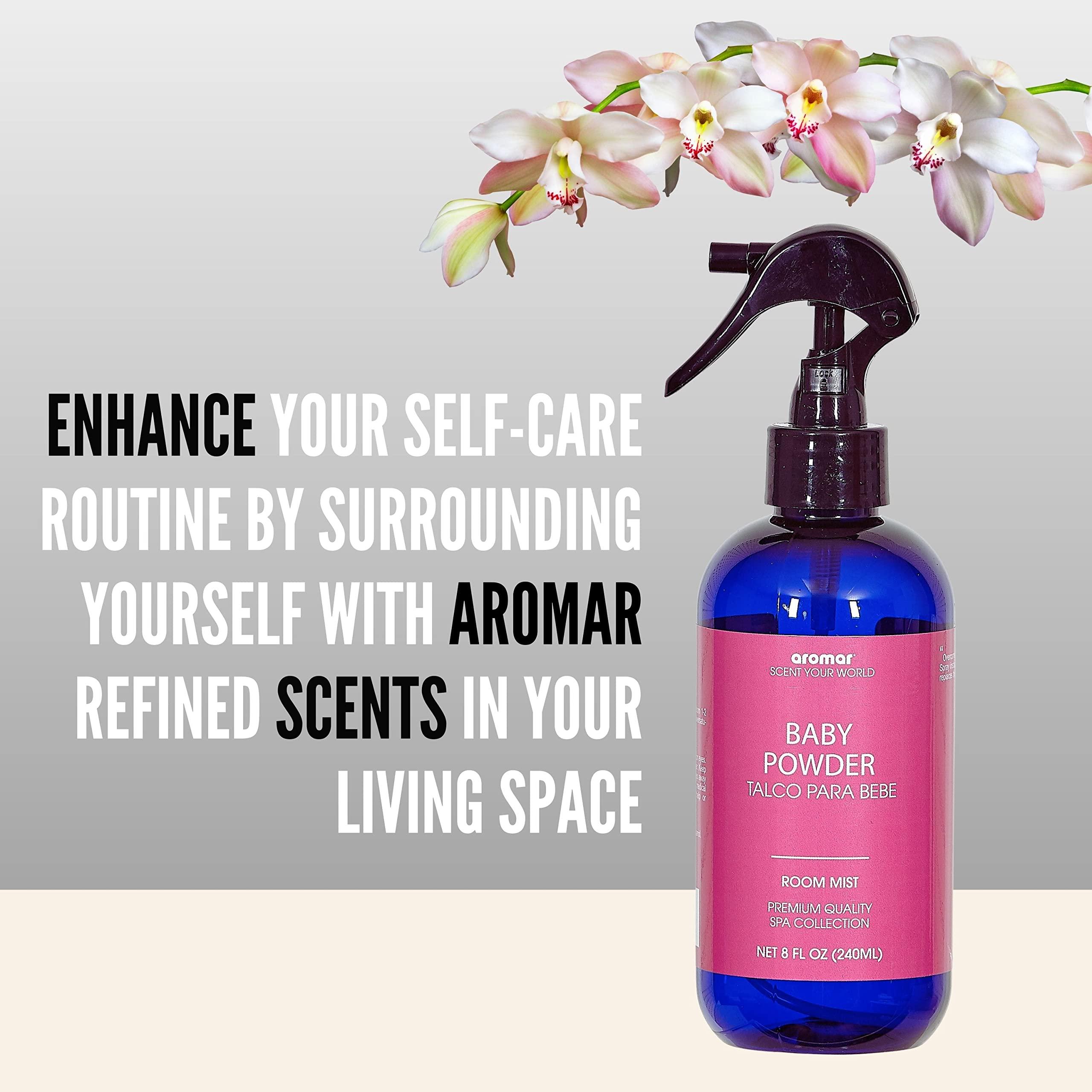 Aromar Aromar Essential Room Mist and Fabric Spray with Natural Freshener Aromatherapy for a Fresh and Rejuvenated Home 8 oz Hawaiian Plumeria