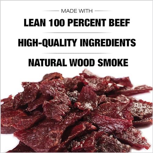 Old Trapper Old Trapper Beef Jerky, Old-Fashioned 10-Ounce Bag, Tender Meat Snacks for Lunches or Between Meals, 11 Grams of Protein, Zero Grams of Fat, and 70 Calories per Ounce (Pack of One)