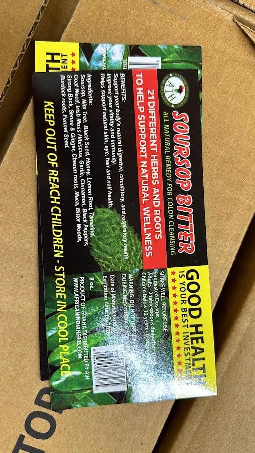 Generic Generic Soursop Bitters 8oz Immune Support Natural Bitter Soursop with Botanical Extracts