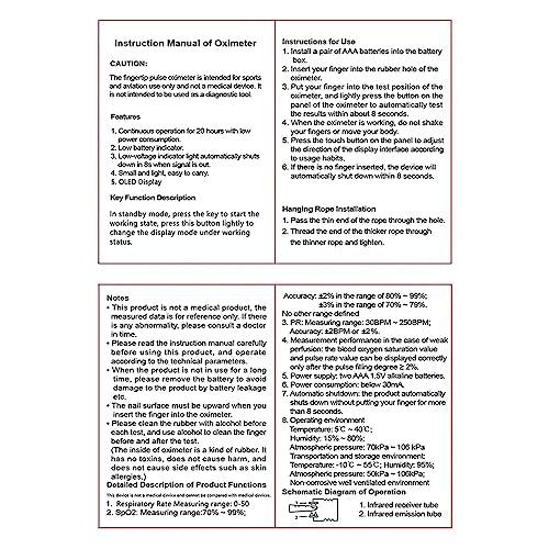 Hummingbird Pulse Oximeter Fingertip, Pulse Oximeter Rechargeable,Pulse Oximeter with Rechargeable, Fingertip Blood Oxygen Saturation Monitor Rechargeable, Accurate Fast SpO2 Reading (Black)