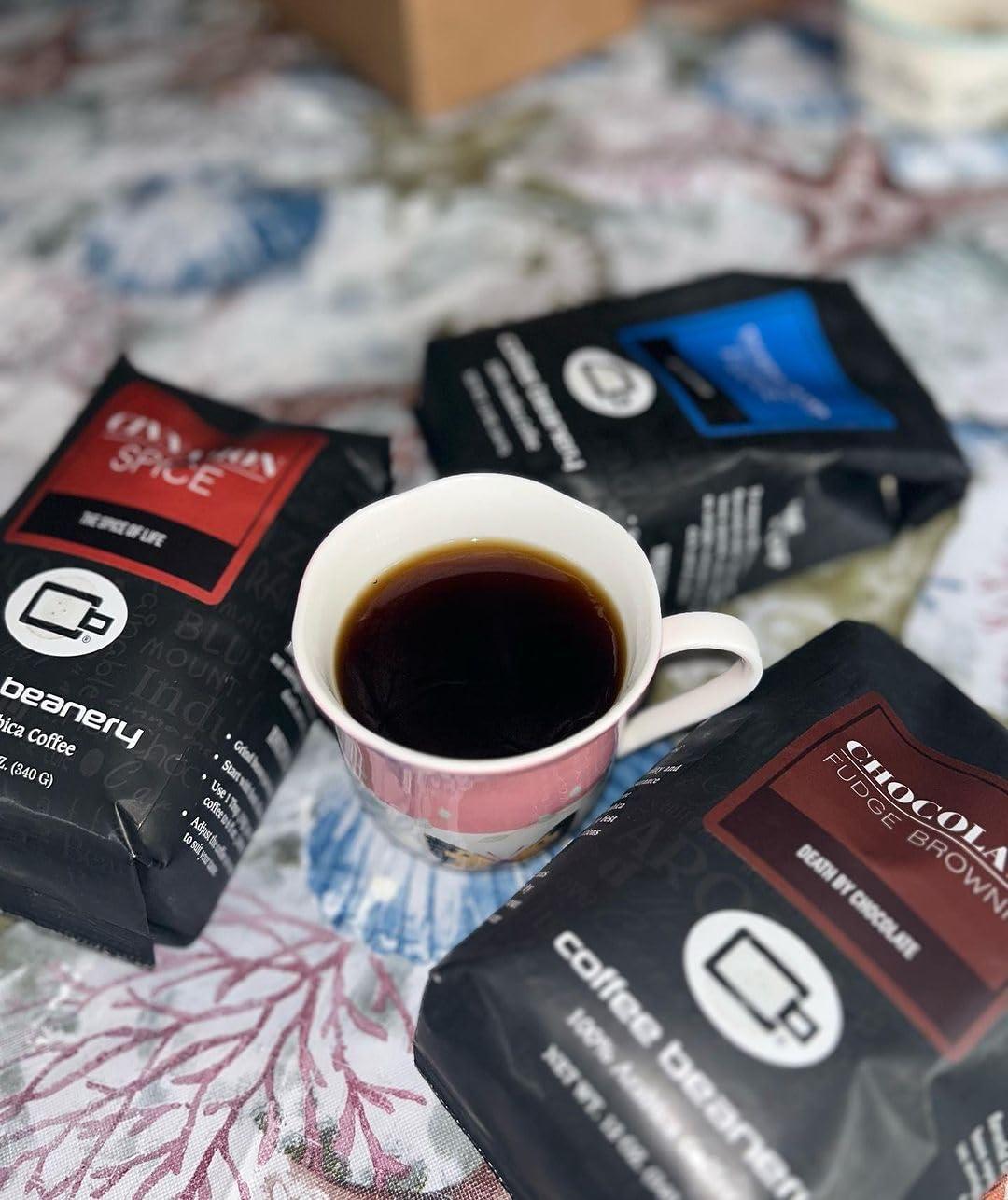 Coffee Beanery Chocolate Fudge Brownie Coffee by Coffee Beanery | 12oz Flavored Coffee Ground Medium Roast Coffee| 100% Specialty Arabica Coffee Ground | Gourmet Coffee | Flavored Ground Coffee Medium Roast