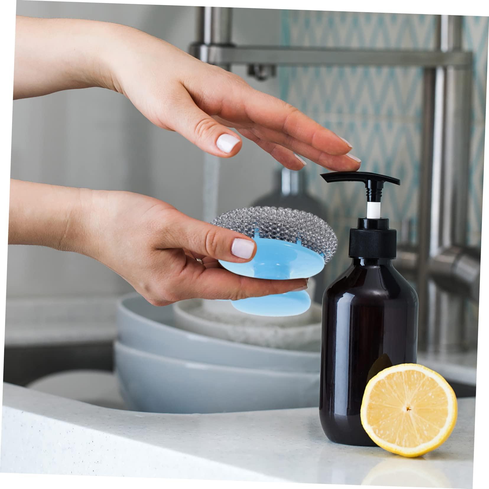 Healeved 10 Sets Wire Brush Handle Pot Cleaning Ball Pot Scrubber Grill Stone Cleaning Block Metal Scrubber Pan Scrubber Pot Cleaning Brush Home Pot Washing Tool Stainless Steel Scrubber
