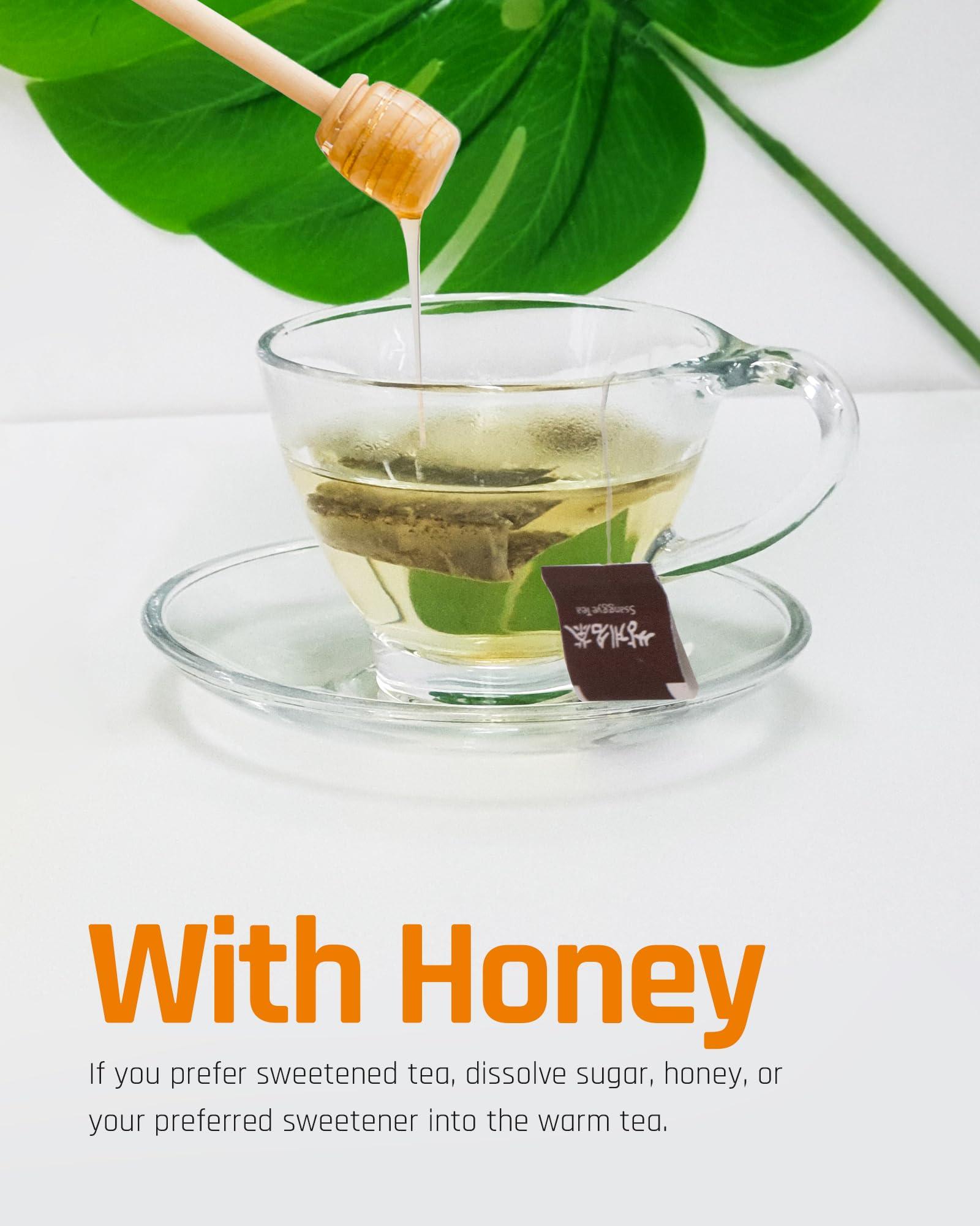 SSANGGYE Ssanggye Persimmon Leaf Tea 1.0g x 40 Tea Bags, Premium Korean Herbal Tea Hot Cold Herb Soft Savory Taste Decaf 4 Seasons Made in Korea