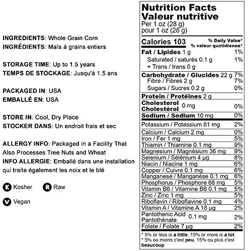 Food to Live Food to Live - Old Fashioned Cornmeal, 9 Pounds - Whole Grain Corn Flour, Finely Ground Meal, Vegan, Kosher, Bulk, Great for Baking Cornbread, Muffins, Pancakes, Waffles and Tortillas