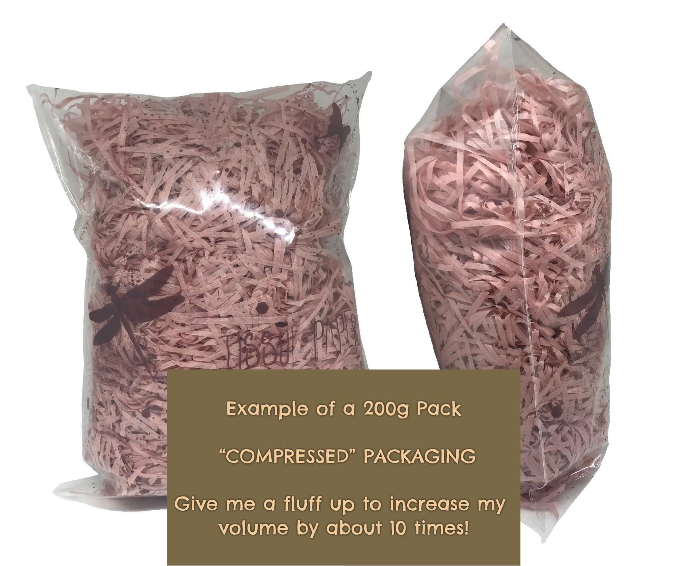 InsideMyNest InsideMyNest Sage Green Shredded Tissue Paper Shred Box Filler Hamper Gift Basket Acid-free Colorfast (200g)