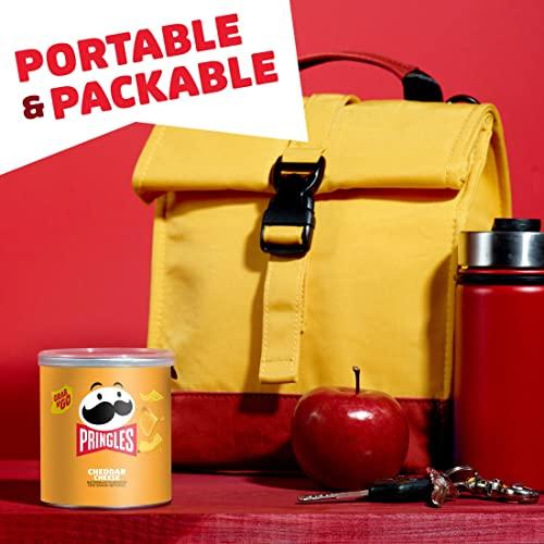 Pringles Pringles Potato Crisps Chips, Lunch Snacks, Office and Kids Snacks, Grab N' Go Snack Pack, Cheddar Cheese, 1.4oz Can (1 Can)