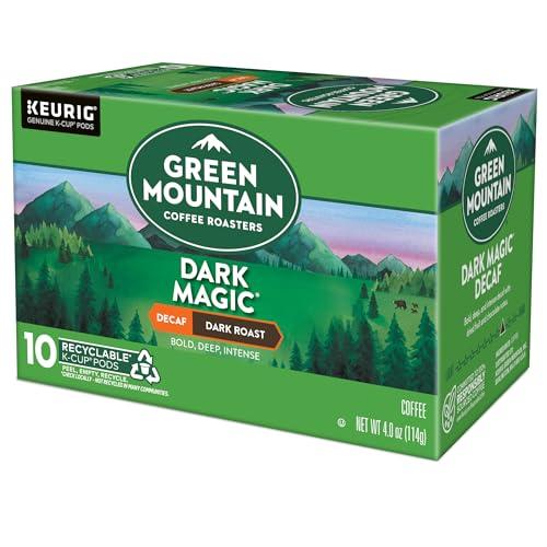 Green Mountain Coffee Roasters Green Mountain Coffee Dark Magic Decaf, Keurig Single Serve K-Cup Pods, Dark Roast Coffee, 60 Count, (6 Packs of 10)