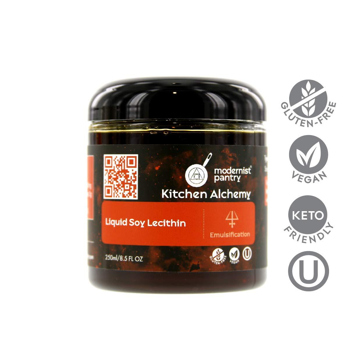 Modernist Pantry Pure Liquid Soy Lecithin ? Gluten-Free ? Vegan ? OU Kosher Certified - 250ml/8.5oz