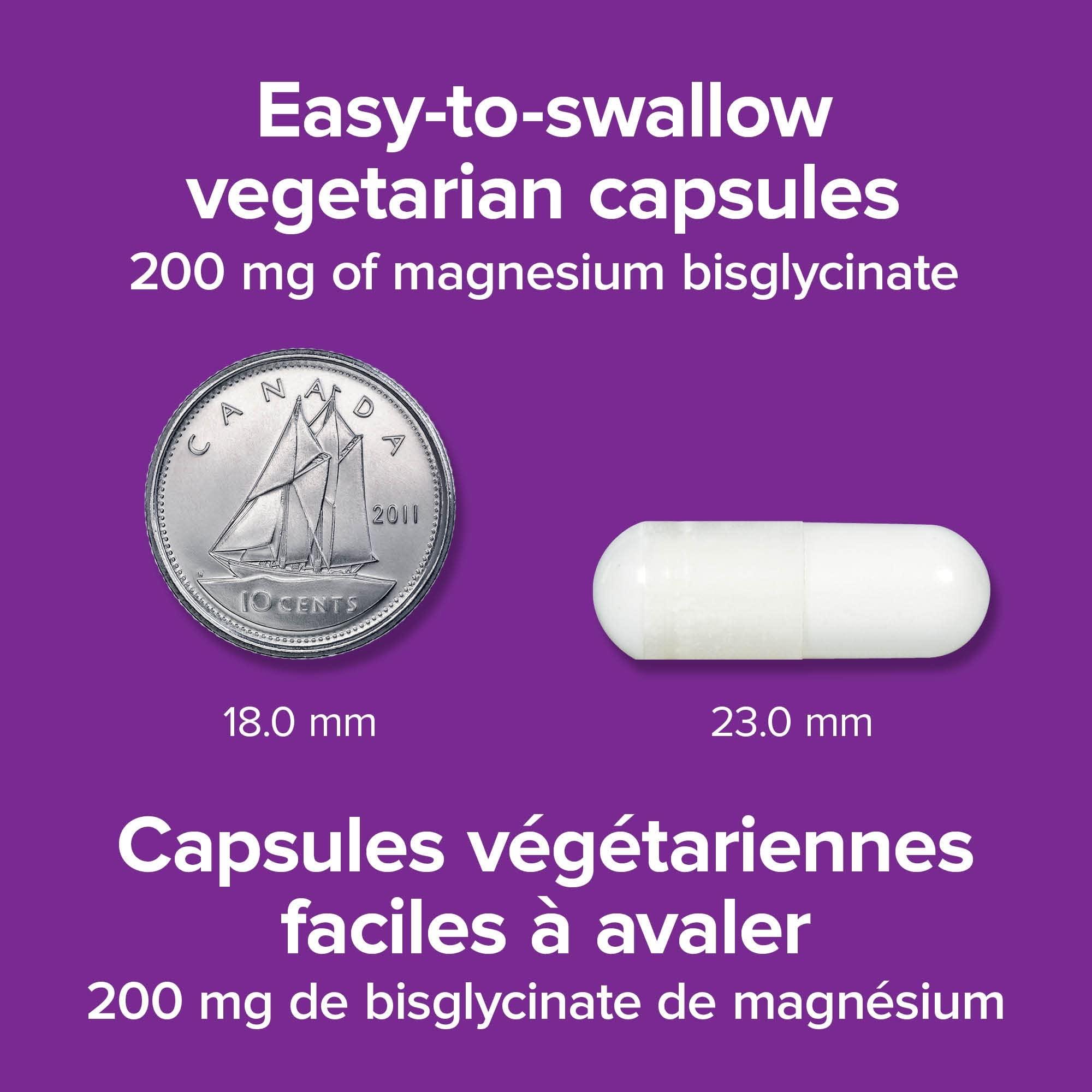 Webber Naturals Webber Naturals Magnesium Bisglycinate 200mg, 60 Vegetarian Capsules