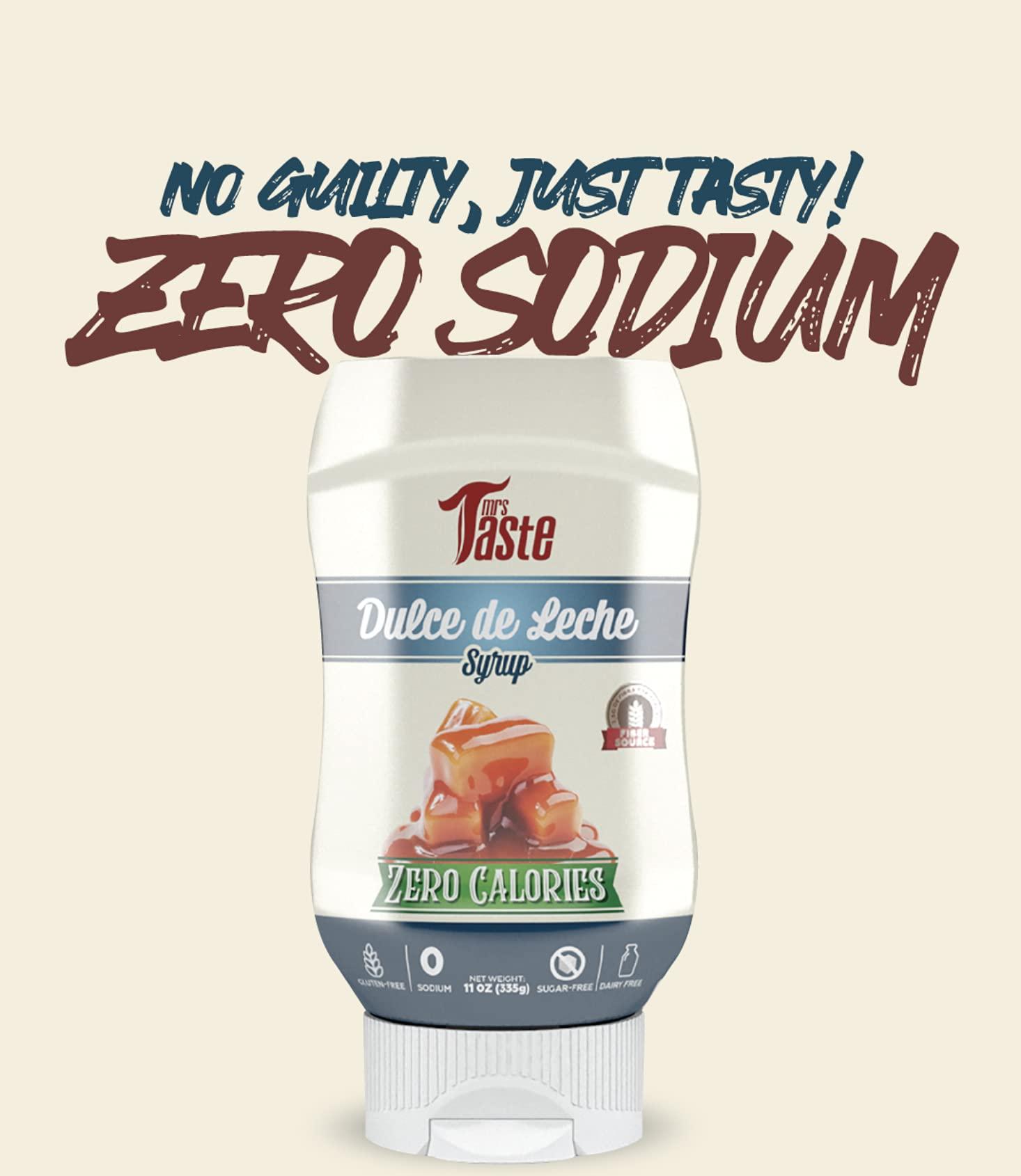 Mrs Taste Mrs Taste Sugar Free Dulce de Leche, Zero Calories, Zero Sodium, Zero Sugar, High Fiber, Keto Friendly, Paleo Friendly, Condiments and Sauces (11 oz, Dulche de Leche)