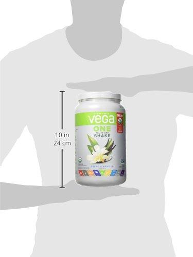 Vega Vega Organic All-in-One Vegan Protein Powder French Vanilla (18 Servings) Superfood Ingredients, Vitamins for Immunity Support, Keto Friendly, Pea Protein for Women & Men, 1.5 lbs(Pack of 12)
