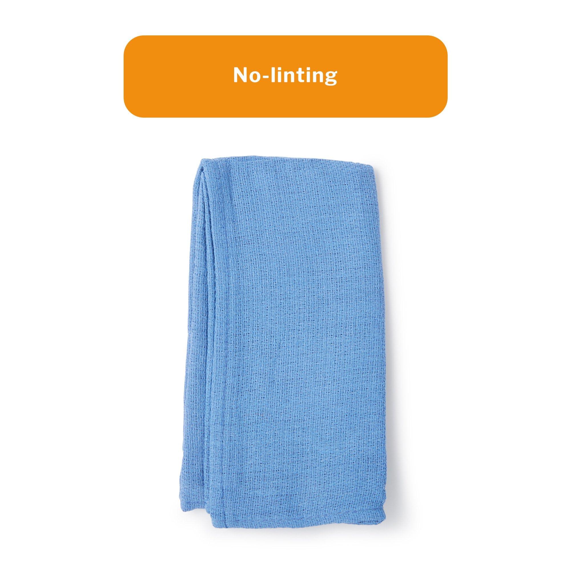 McKesson McKesson Operating Room Towels, Sterile, Disposable, Pre-Washed, Blue, 17 in x 27 in, 4 Towels per Pack