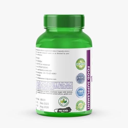Planet Ayurveda Planet Ayurveda Plant Based Vitamin D3 Organic, Healthy Bones, Immunity, Mood, for Women, Men, Children, 60 CT (30-60 Days) (Pack of 1)