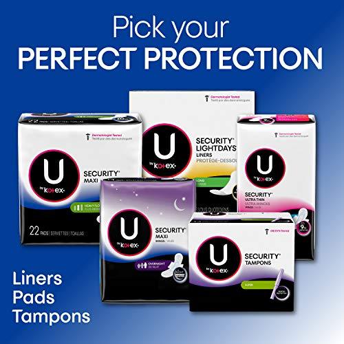 U by Kotex Kotex Long Super Maxi Pads, 44 pads