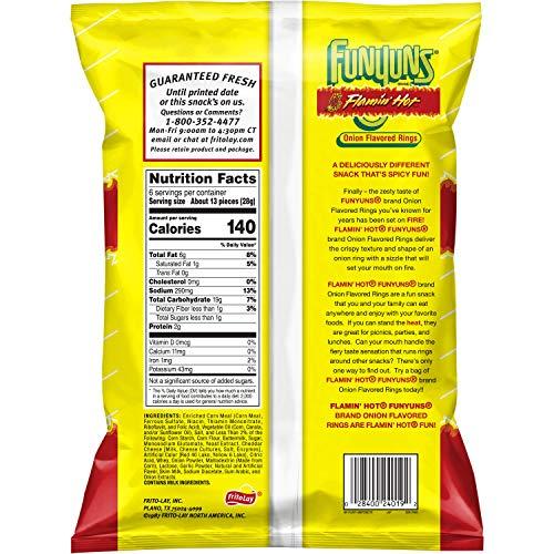 Funyuns Funyuns Flamin' Hot Rings, Onion Flavored Rings, 6 Oz