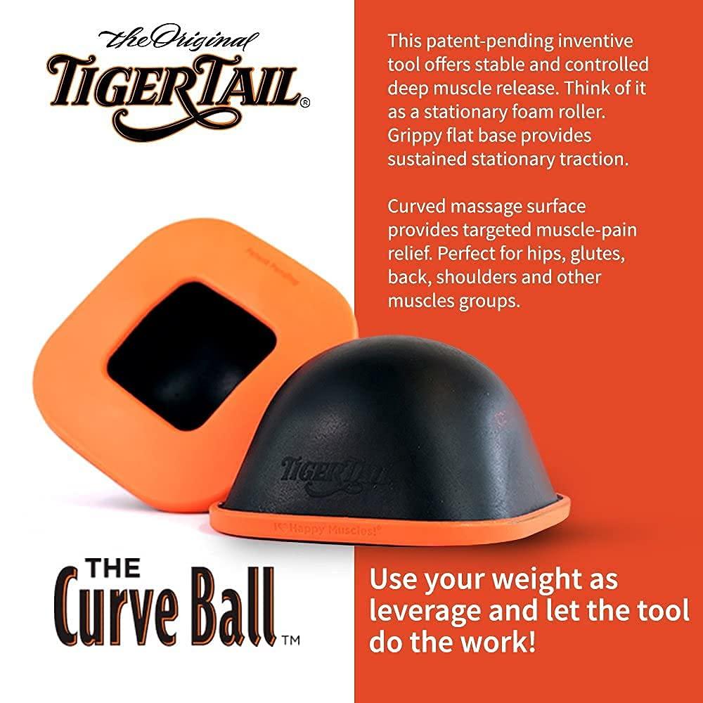 Tiger Tail Tiger Tail Bundle: Curve Ball Stationary Foam Roller + Happy Muscles Book